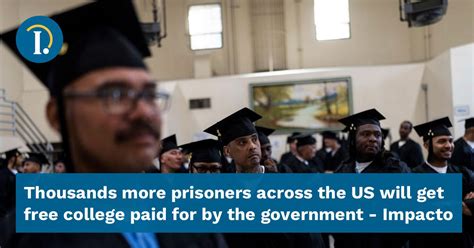 Thousands of prisoners to get free college paid for by the government
